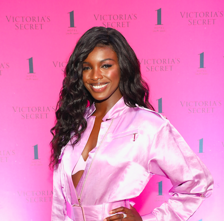 AVENTURA, FL - APRIL 25: New Victoria's Secret Angel Leomie Anderson and  model/actress Alyssa Lynch are seen during a special appearance at  Victoria's Secret store at Aventura Mall on April, 2019 in